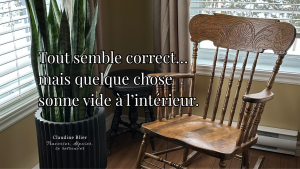 espace intérieur calme illustrant la sensation de vide intérieur et de déconnexion émotionnelle